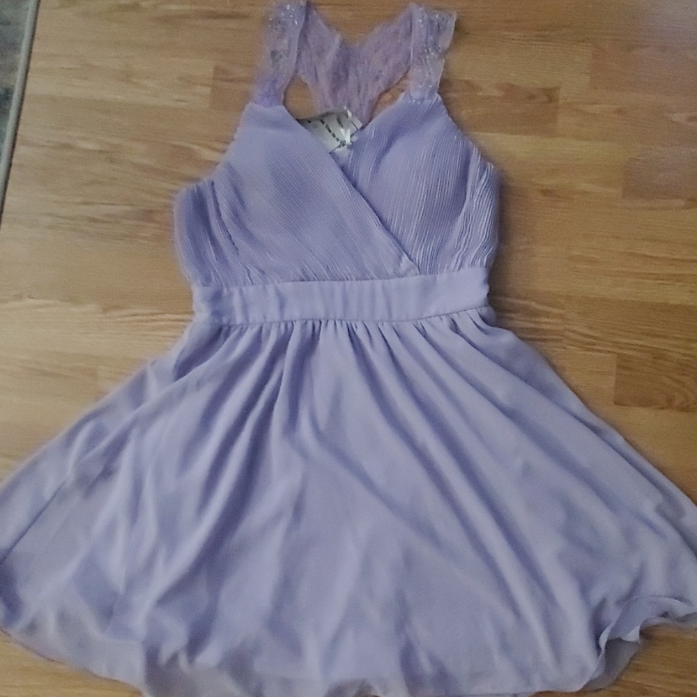 Purple mini dress